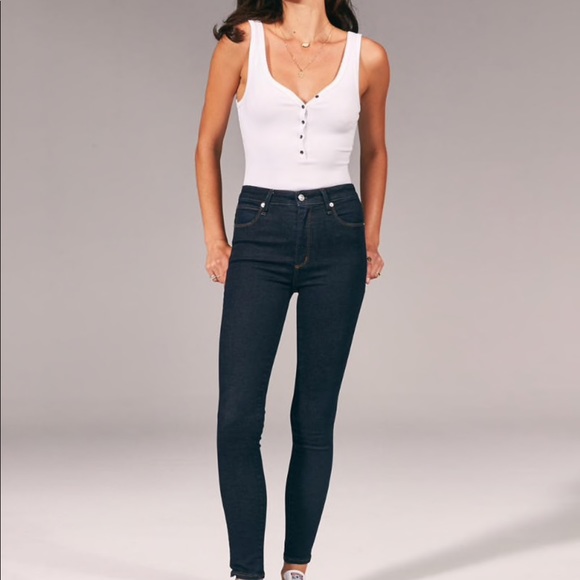 Abercrombie & Fitch Denim - A&F Super Skinny Jeans Dark Denim